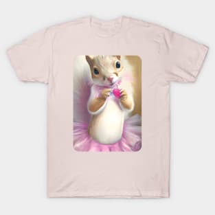 Valentine Ballerina Squirrel T-Shirt